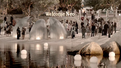 Ponds ntvc beach fashion show / party setting created