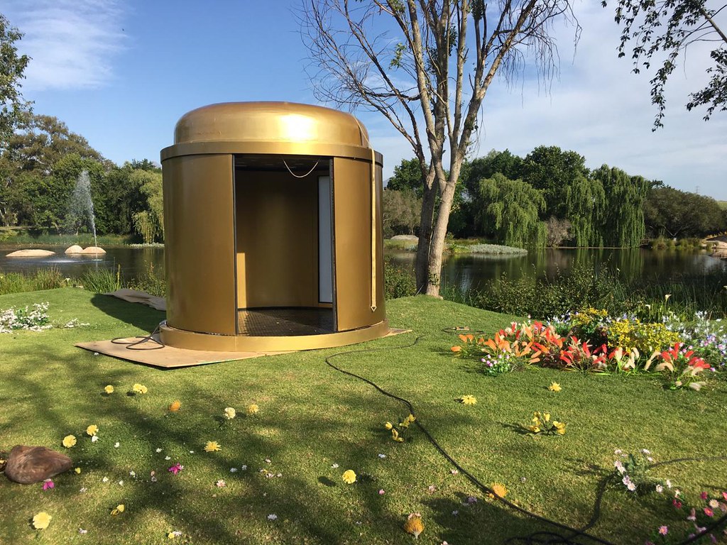 Netflix - futuristic modern set designed and build - AfterLife of the Party